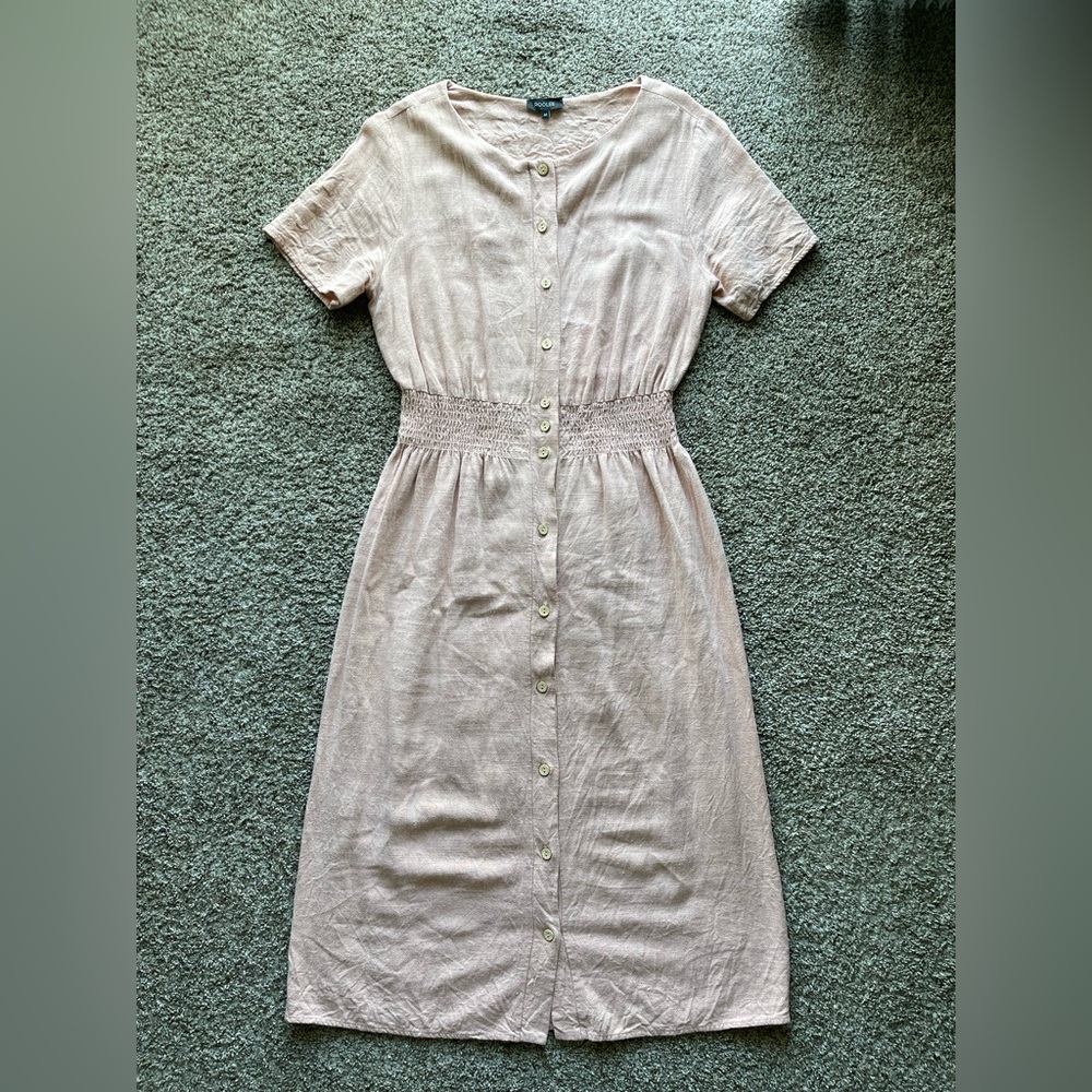 Roolee light pink midi dress